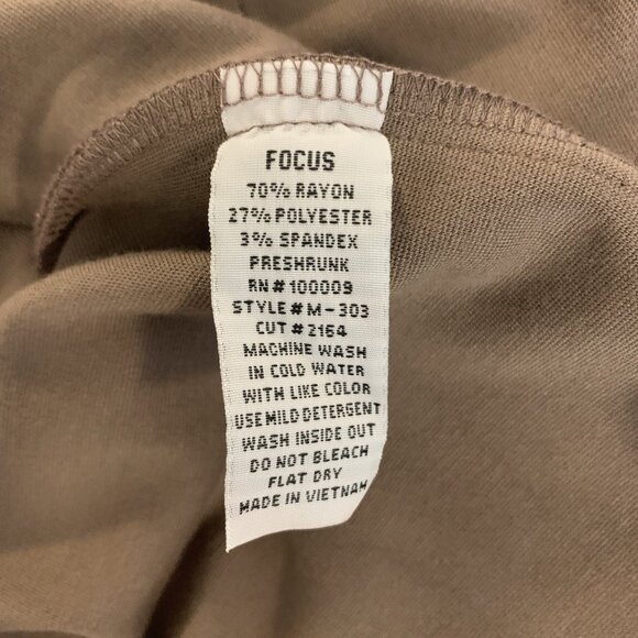 Focus Casual Life Womens L Jacket Cardigan Button Boho Taupe Lagenlook Relaxed - Picture 8 of 12